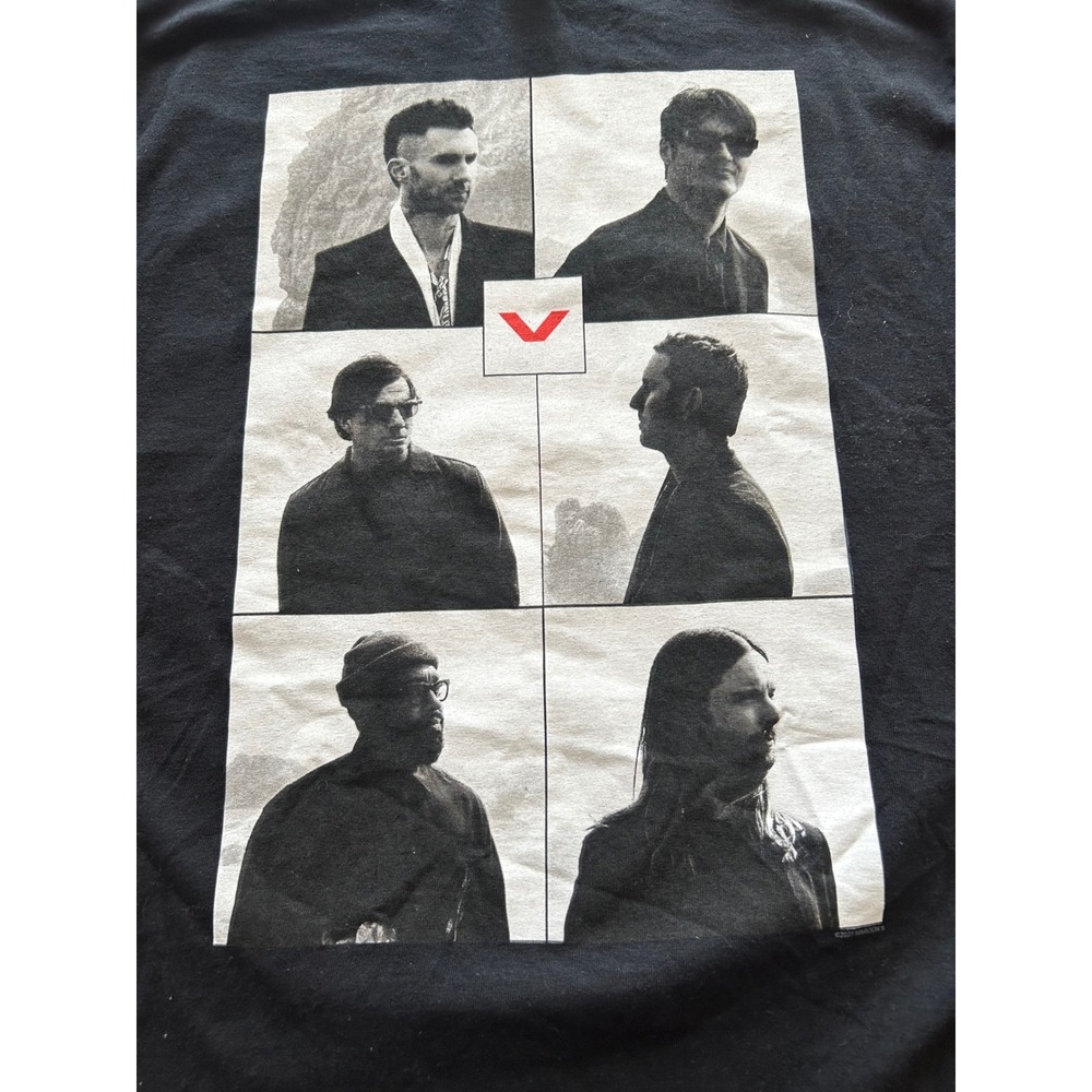 Maroon 5 2021 Tour Mens Medium Tee Black Concert Graphic Adam Levine Band